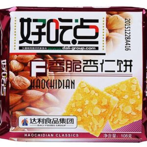 Biscuiti crocanti, aroma de migdale, 108g, Daliyuan
