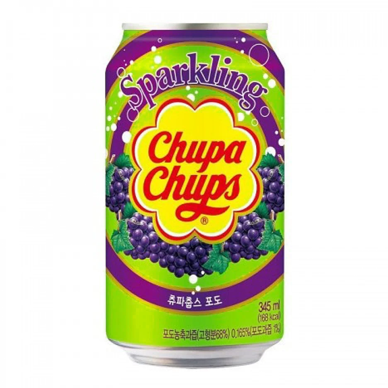 Bautura carbogazoasa, aroma de struguri, 345ml, Chupa Chups