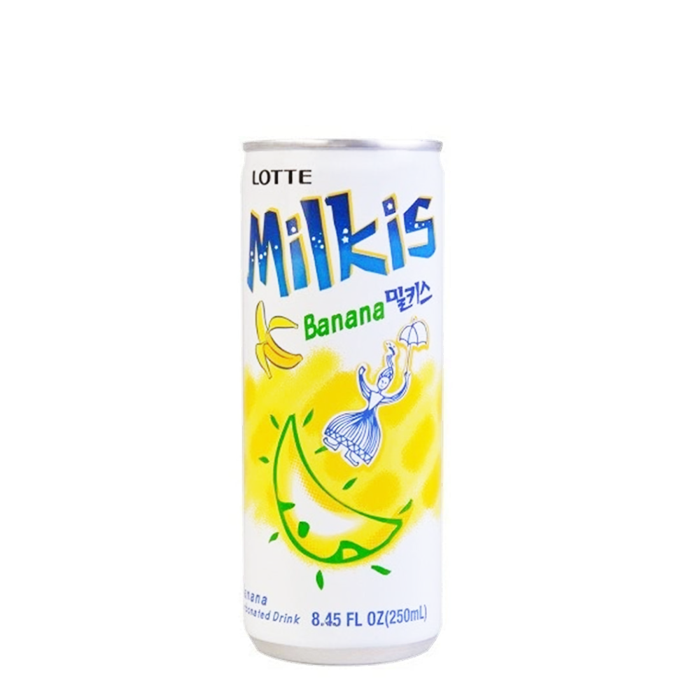 Bautura din lapte Milkis, Aroma de banane, 250ml, LOTTE
