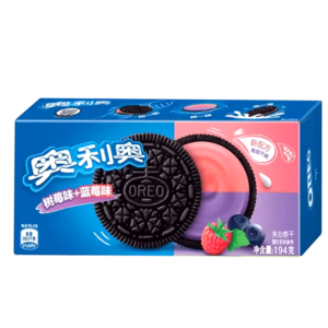 Biscuiti, aroma de afine si zmeura, 194g, Oreo