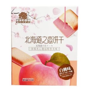 Biscuiti, umplutura de piersici, 133g, GZTY