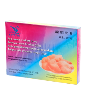 Chipsuri colorate din creveti, pentru prajire, 227g, Skybird