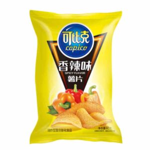 Chipsuri din cartofi, aroma de paprika picanta, 55g, Copico