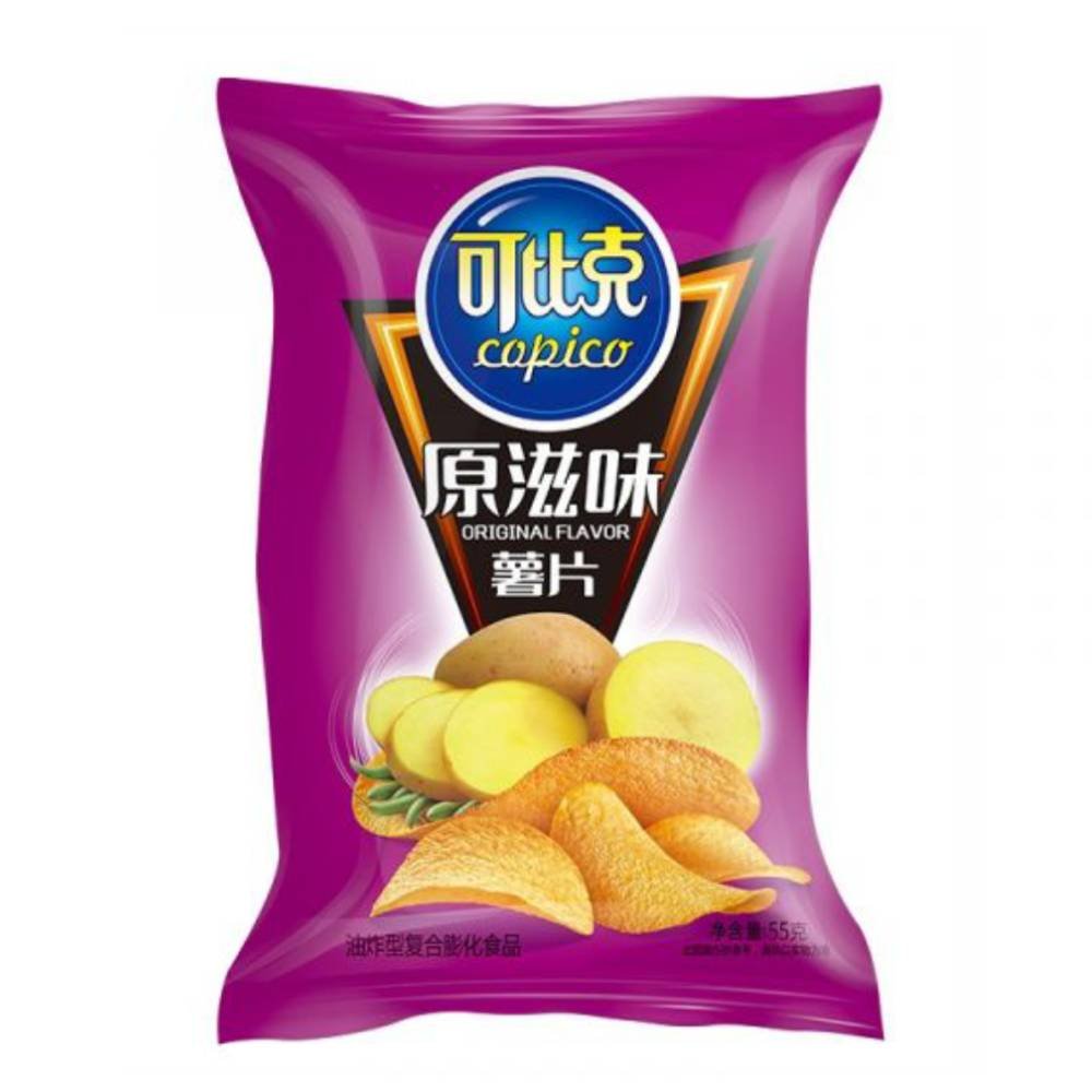 Chipsuri din cartofi, aroma originala, 55g, Copico