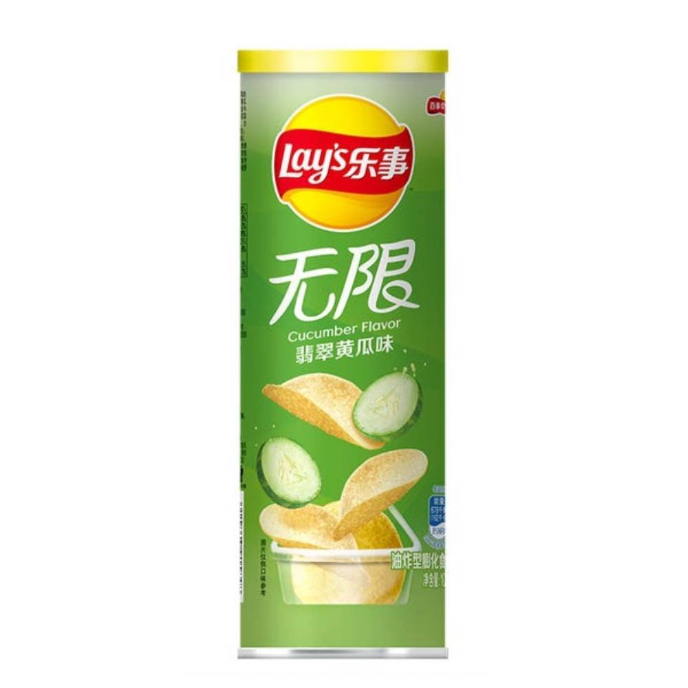Chipsuri din cartofi, aroma de castravete, 90g, Lay's