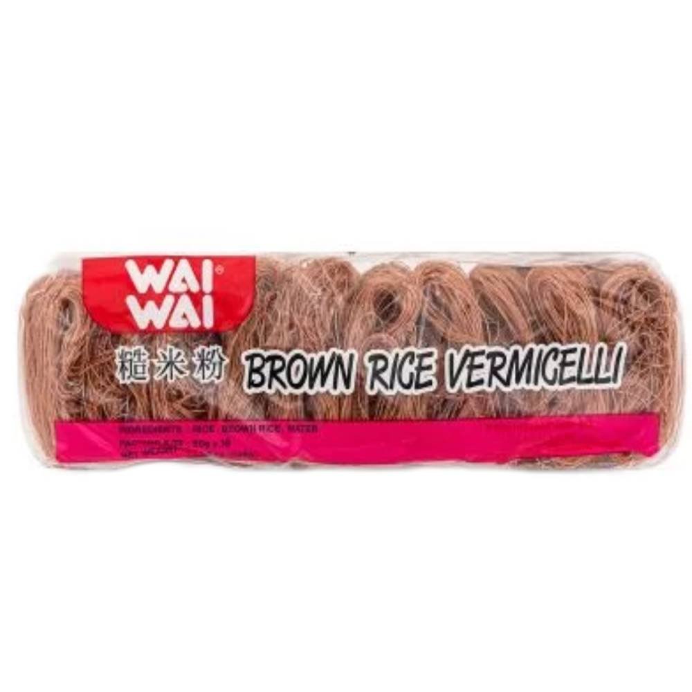 Fidea cuiburi de orez brun, 500g, WaiWai