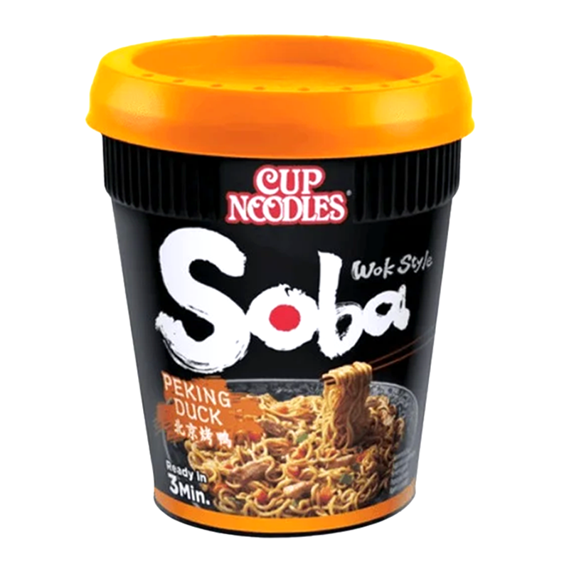 Noodles instant, Soba, aroma de rata, 87g, Nissin