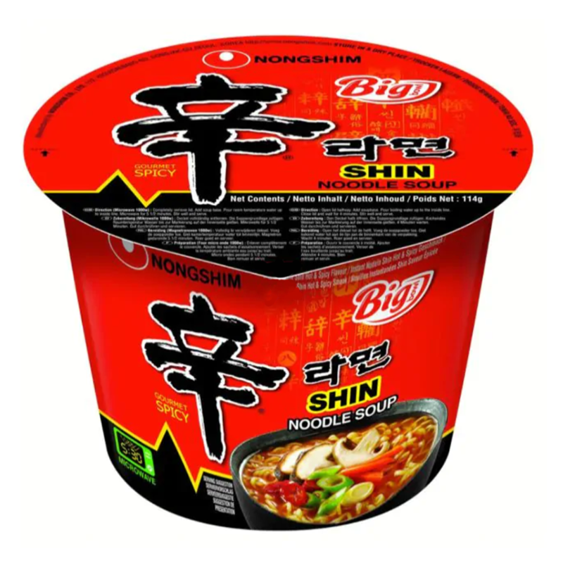 Noodles instant, cu ciuperci picante, 114g, Nongshim