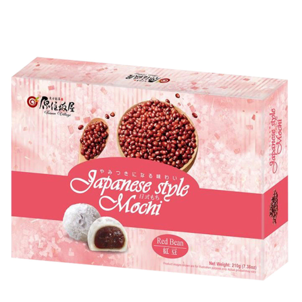 Prajituri Mochi, Aroma de fasole rosie, 210g, Taiwan Village