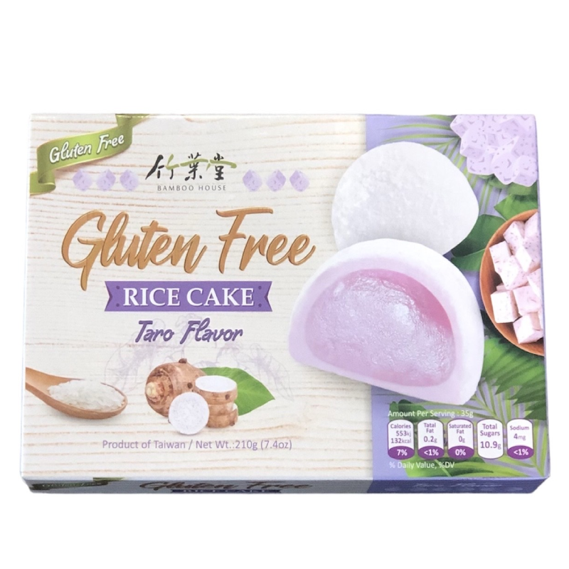 Prajituri Mochi, Fara Gluten, Aroma de Taro, 210g, Bamboo House