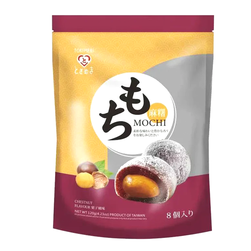 Prajituri Mochi, aroma de castane, 120g, Tokimeki