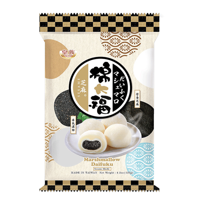 Prajituri Mochi, aroma de susan negru, 120g, Royal Family