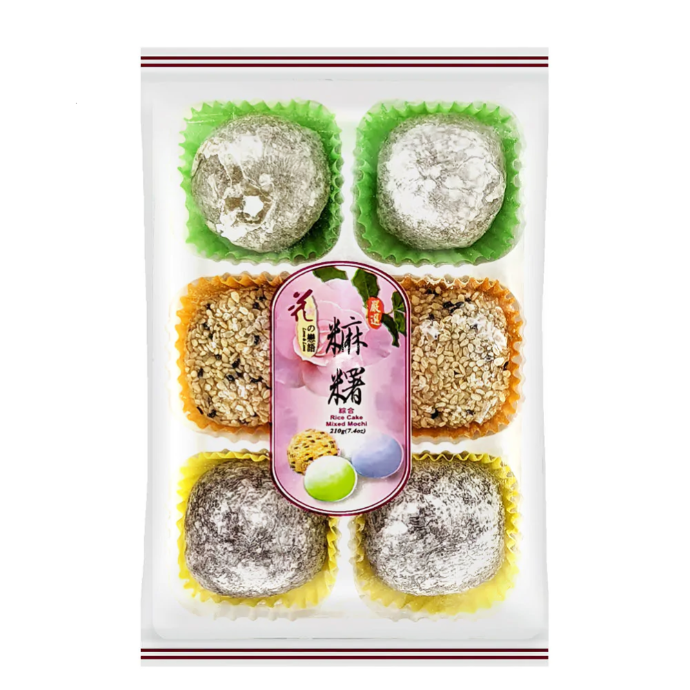 Prajituri Mochi asortate, cu Ceai verde, Taro, Susan, 210g, HZN