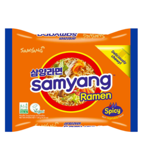 Ramen instant, Aroma de legume picante, 120g, Samyang