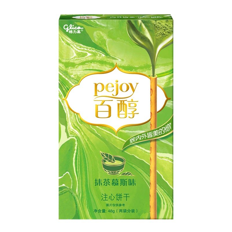 Sticksuri Pejoy, cu umplutura de matcha, 48g, Glico