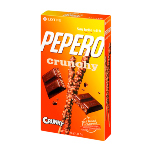 Sticksuri Pepero, aroma de ciocolata crocanta, 39g, Lotte