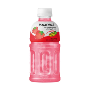 Bautura racoritoare cu pulpa, Aroma de capsuni, 320ml, Mogu Mogu
