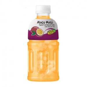 Bautura racoritoare cu pulpa, Aroma de fructul pasiunii, 320ml, Mogu Mogu