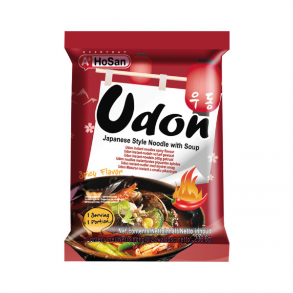 9652 TĂIȚEI INSTANT UDON CU AROMĂ PICANTĂ HOSAN 233G